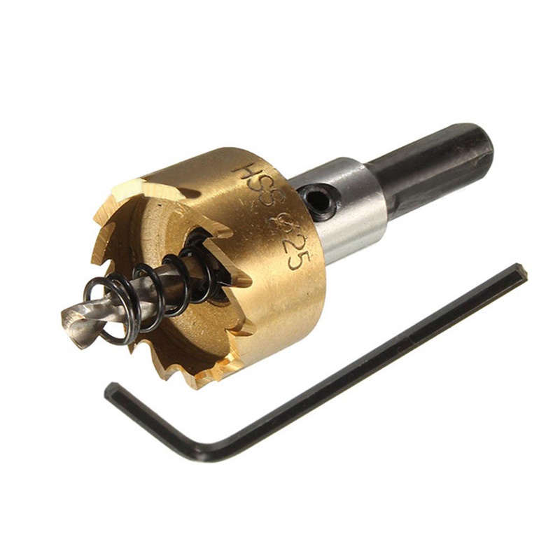 Hardware Craft Krachtige 5Pcs Titanium Carbide Tip HSS Drill Bit Saw Set Metal Wood Drilling Hole Cut Tool 16mm 18.5m... - Image 5