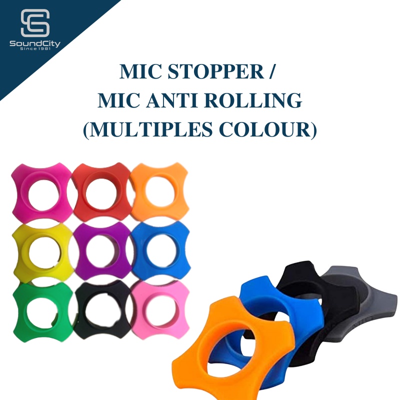 Mic Stopper / Mic Holder / Mic Anti Rolling Multiples Colours (1Pcs)