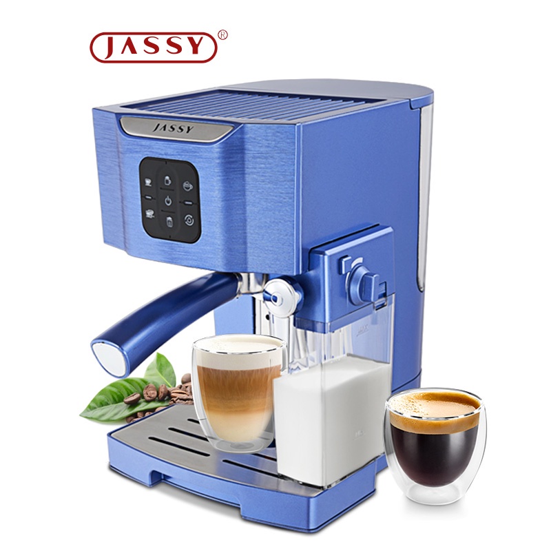 JASSY Automatic Espresso Coffee Machine, 19 Bar Cappuccino/Lattle Coffee Maker With Milk Frother (1450W)