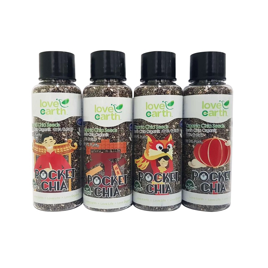 Love Earth Pocket Chia 4 X 28g Shopee Malaysia 