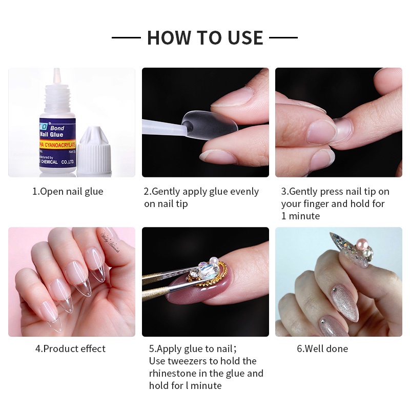 Hardware Workshop 1PC 2g/3g/7g/10g Nail Glue Fast Drying False Tips Rhinestone Decoration Adhesive Care Tools Heavy - Image 4