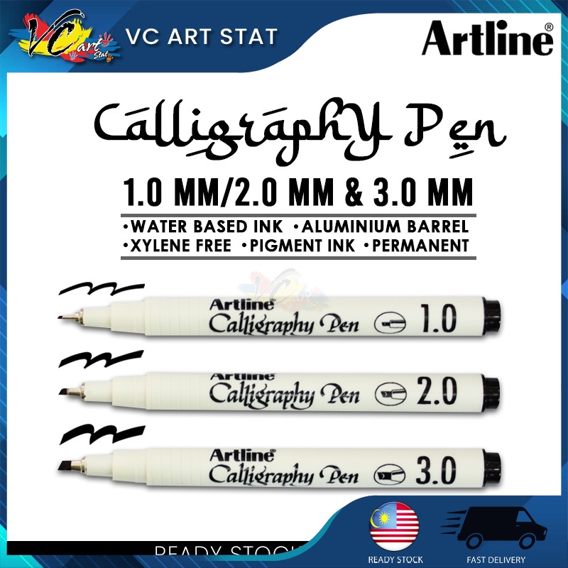 Artline Calligraphy Pen Handwriting Jawi Lettering Pen Tulisan Khat Art Craft