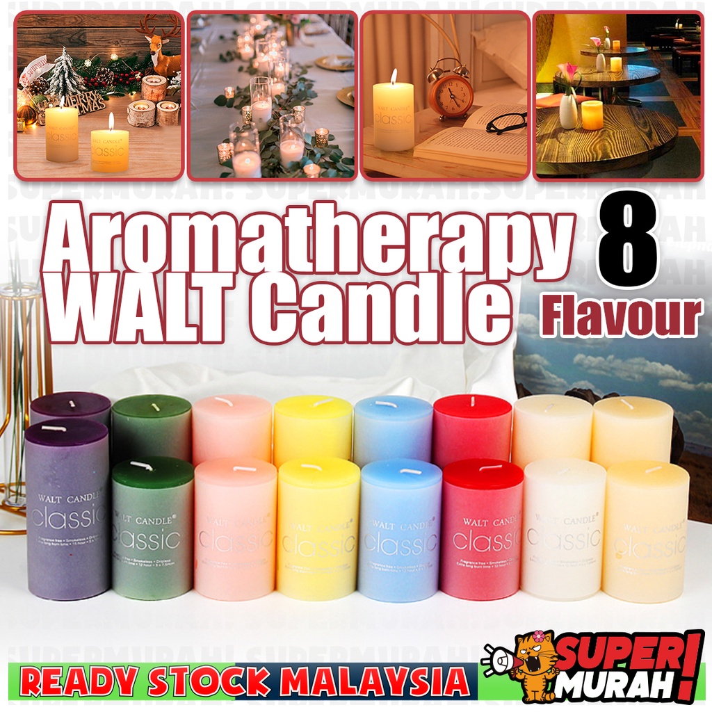 Scented Candles Aromatherapy WALT Classic Candle Romantic DoorGift Candle Fragrances Essential Oil Aroma Lilin Wangi 香薰蜡