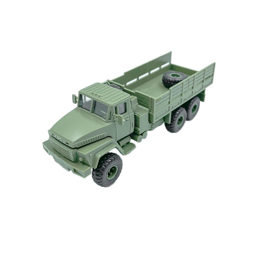 1:72 Scale Russian KrAZ-260 Tractor Military Vehicle Truck Toy Block Car Assembly Model Building Kit DIY Army Decor Collections