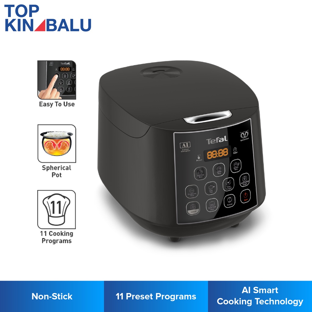 TEFAL 1.8L RK736B65 EASY RICE FUZZY PLUS LOGIC RICE COOKER Shopee
