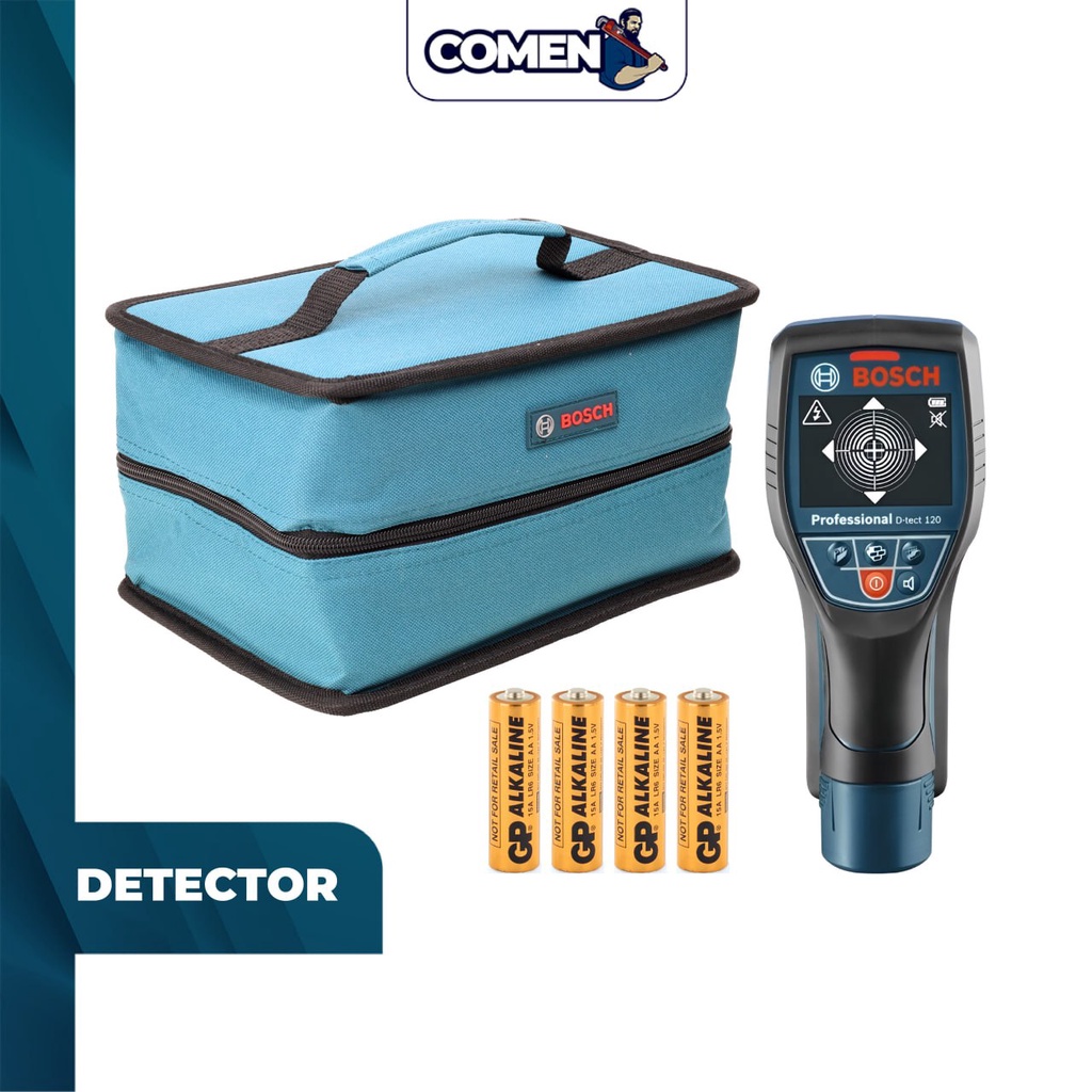 BOSCH Professional Wall Scanner Detector DTect 120 Wall Piping Wood