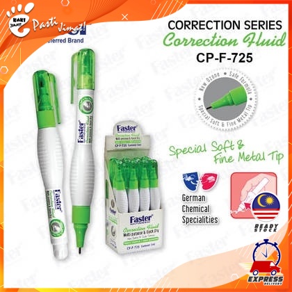 Faster Correction Pen 7ml CFF727 Liquid Paper Student School Office Stationery Alat Tulis Pejabat Writing Instrument