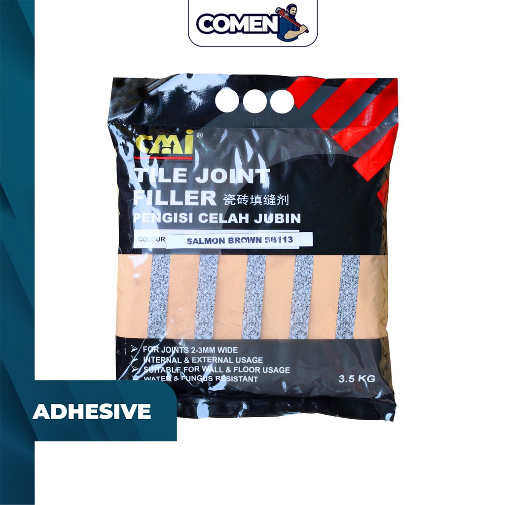 CMI Tile Joint Filler Salmon Brown SB113 3.5KG Colour Tile Grout Mosaic