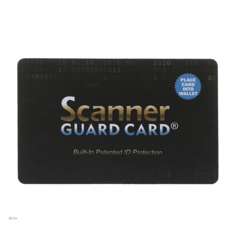 AOTO Portable Credit Card Protector RFID Blocking NFC Signals Shield Secure For Passp