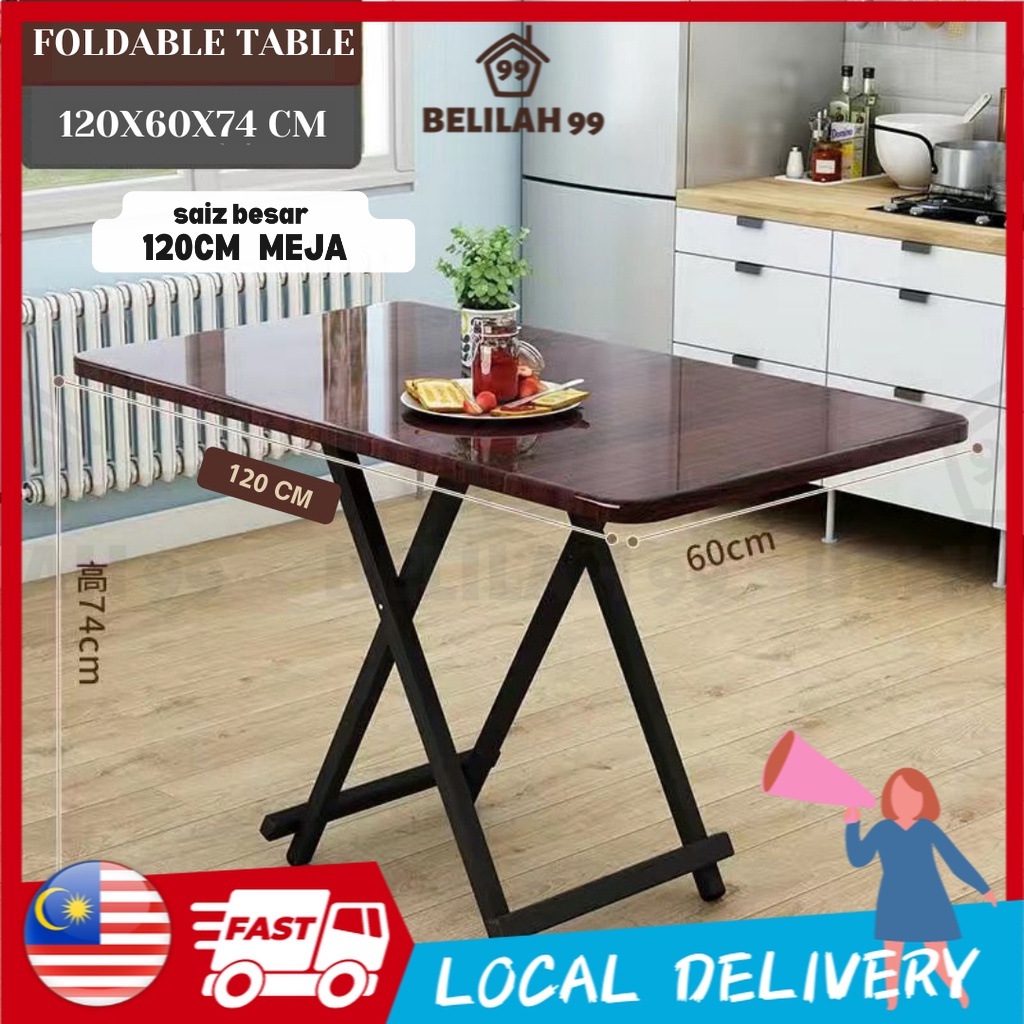 Belilah Foldable Table Dining Table Folding Portable Meja Lipat Meja