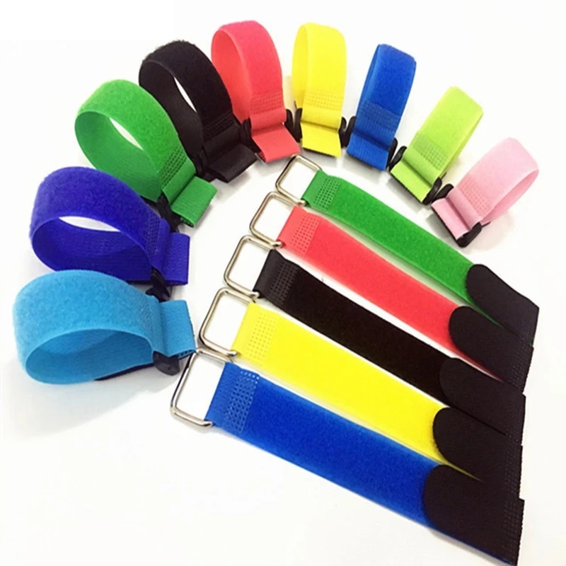 Nylon Reverse Buckle Fastener Tape Magic Hook Loop Fastener Cable Ties