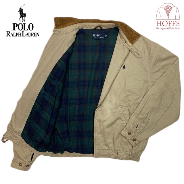 Polo Ralph Lauren Harrington Jacket Corduroy Neck Cream S 1DB94HJD1 |  Shopee Malaysia