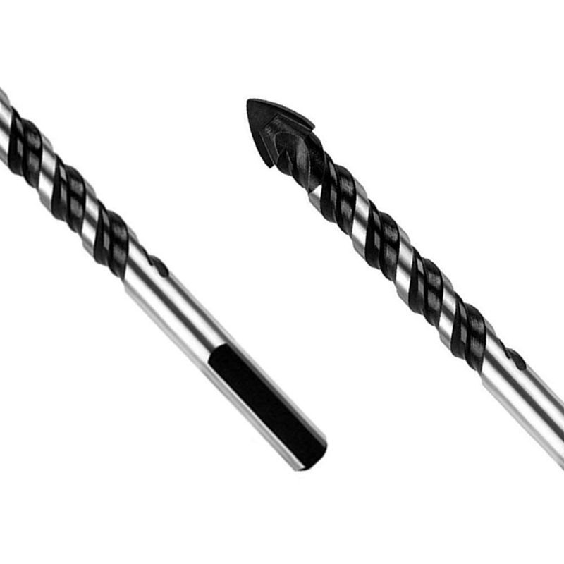 Multipurpose Drill Bits, 10-Piece 6mm Multi-material Drill Bit Set for Drilling in Tile, Gla