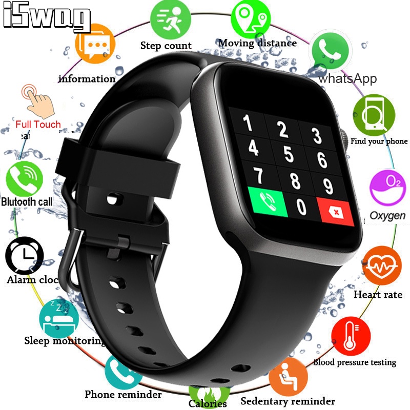 POSHI Bluetooth Dial Call Smart Watch for Men Waterproof Watches Digital Touch Screen Smartwatch Women Fashion Heart Rate Monitoring Sport Watch Jam Tangan Lelaki Pintar