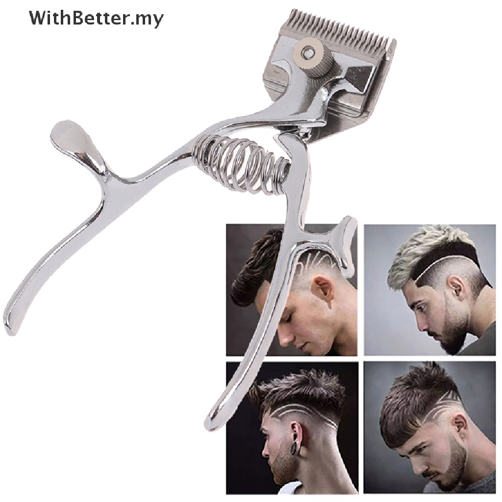 WithBetter   Manual Low Noise Hair Clipper Vintage Barber Hand Clipper Portable Hair Trimming   MY