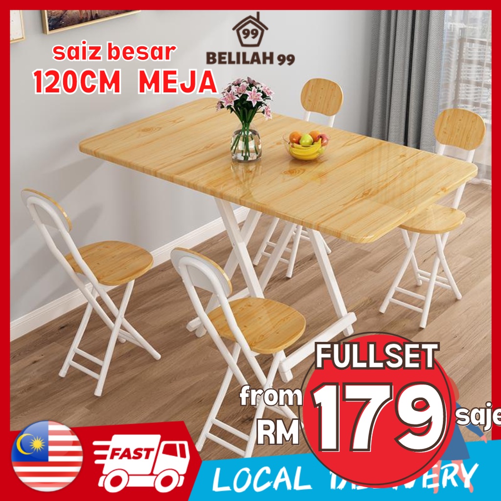 Belilah Foldable Table Dining Table Folding Portable Meja Lipat Meja