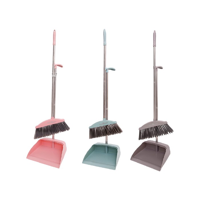 Practical Broom Dustpan Foldable Combination Soft Hair Broom Multifunction Household Dustless Dustpan Cleaning Set