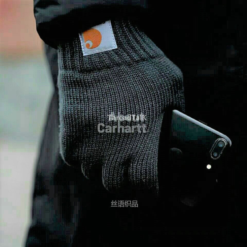 Carhartt Ski Tooling Street Wear Autumn Winter Thickened Warm Gloves Cold-Proof Cycling Couple