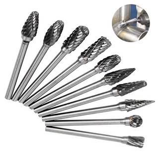DIY Duty 1/8" Shank Tungsten Carbide Rotary Burrs 3x6mm Drill Bits Metal Diamond Grinding Woodworking Milling Cutters... - Image 5