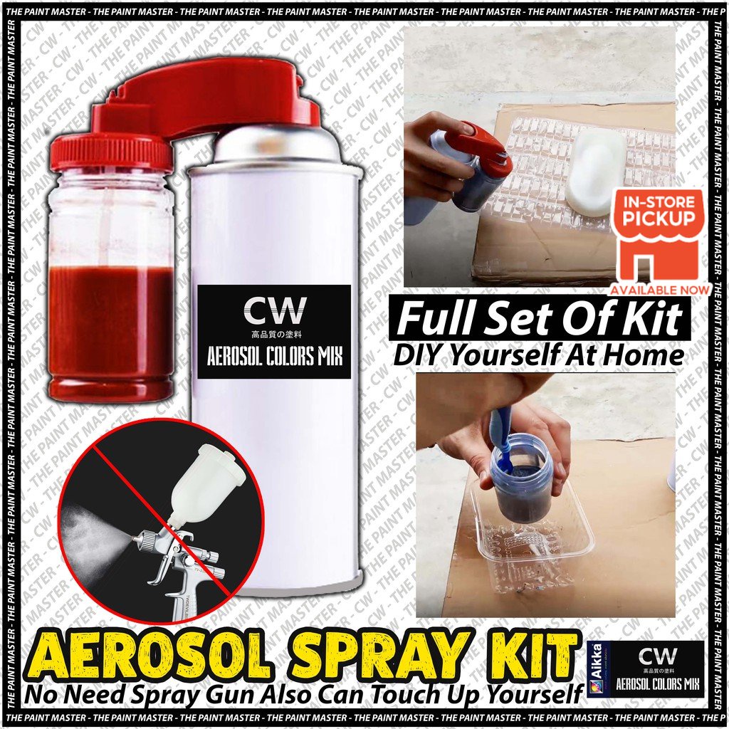 [ DIY Aerosol Spay Bottle Kit ™ ] For Customer Who Don't Have Spray Gun Clear / Paint / Primer / Lacquer / Cat Gas Can