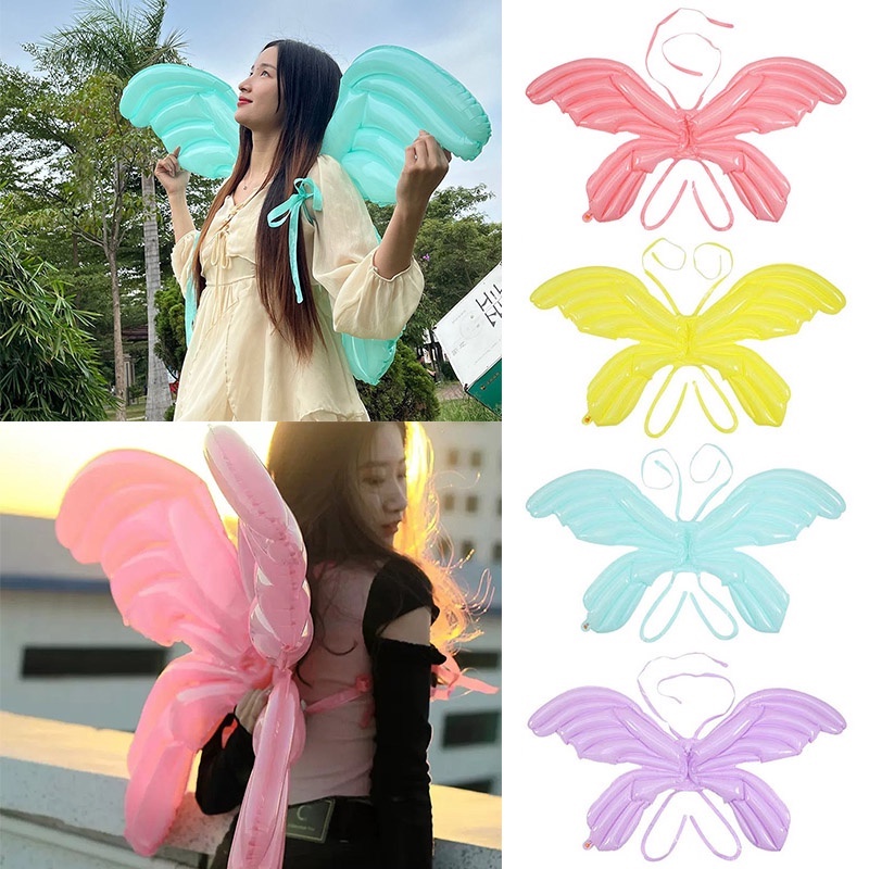 Butterfly Inflatable Angel Wings Balloon Birthday Party Party Atmosphere Arrangement Photo Children Toys Birthday Decoration