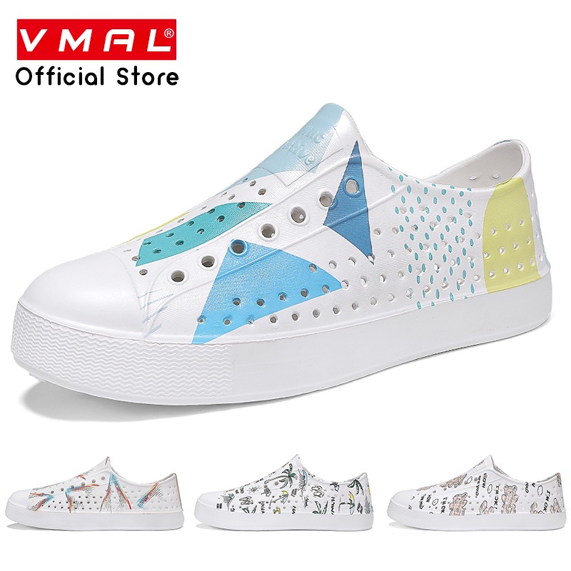 VMAL Printed Rainy Hole Shoes Parent-Child Beach EVA Breathable Sandals Garden Anti-Slip Waterproof Casual Summer Water Day Outing Sports JEFFERSON