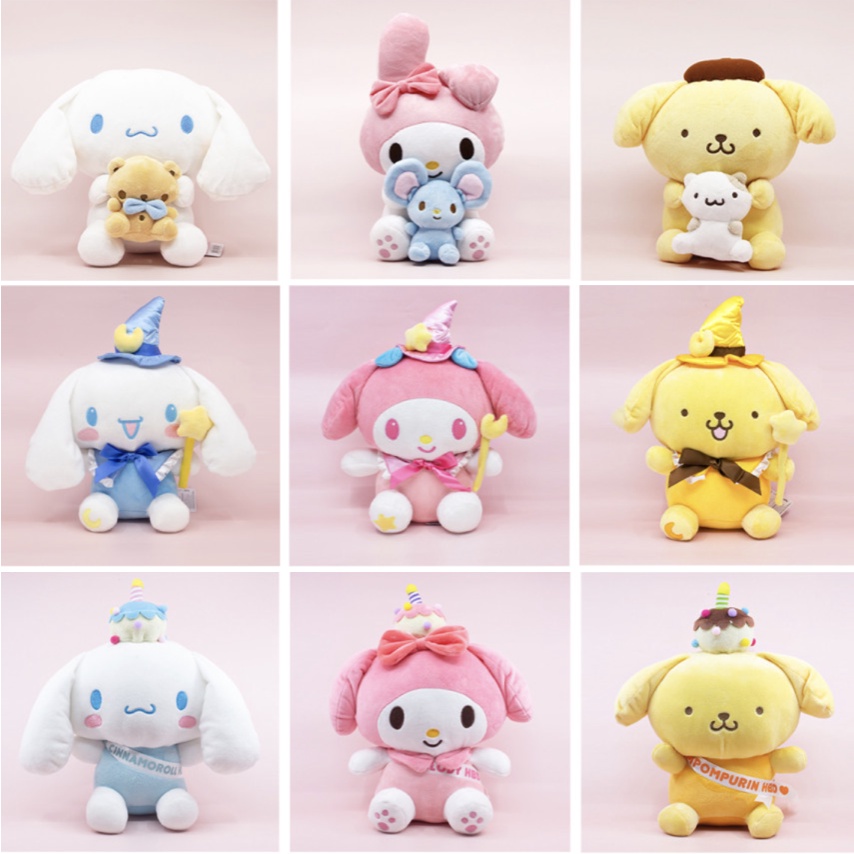 Sanrio Characters friends doll (25cm) - kuromi my melody cinnamoroll ...