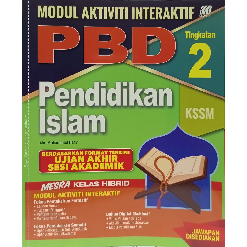 Sasbadi Modul Aktiviti Interaktif Pbd Tingkatan Kssm Shopee