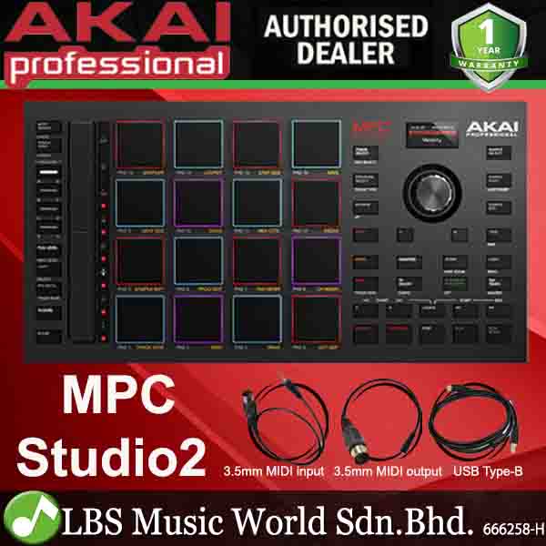 Akai Professional MPC Studio 2 16-Sensitive Pads Music Production Midi Controller and Software