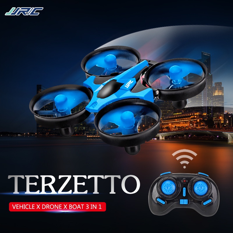 JJRC Remote Control Sea Land Air Three-In-One mini Model Drone Children's Toy Gift