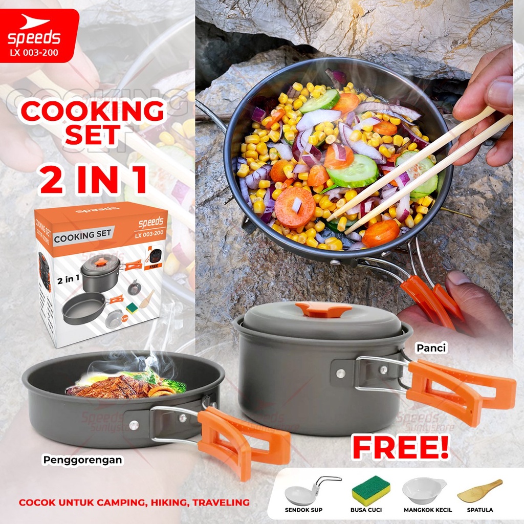 Speeds Cooking Tool Set Mini Camping Cooking Set 23 People Nesting