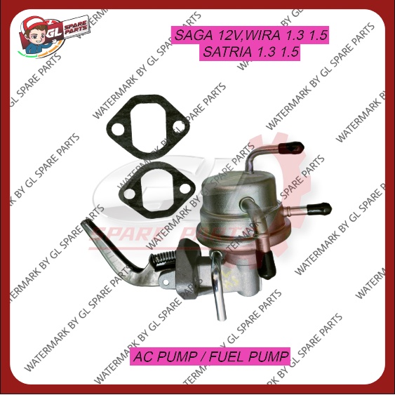 AC PUMP / FUEL PUMP PROTON SAGA 12V / ISWARA / WIRA 1.3 1.5 (CARBURETOR