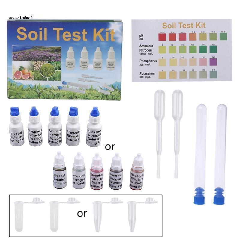 ✿ Soil PH Test Solution Phosphorus N1 Nitrate P1 Potassium K1 K2 Extractant Testing Reagent Kit Set