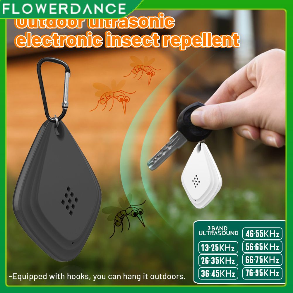 Portable Anti Mosquito Repellent Outdoor Ultrasonic Electronic Roach Control Usb Killer Pest Bug Insect Spider Fly Rat Mouse Pest Repeller flowerdance