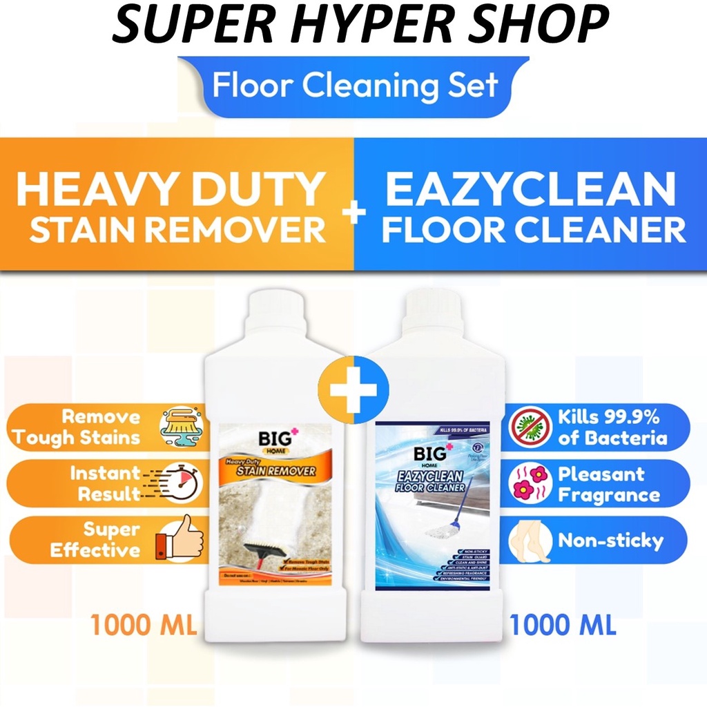 BIG Floor Cleaning Set A Stain Remover Toilet Cleaner Bathroom Cement