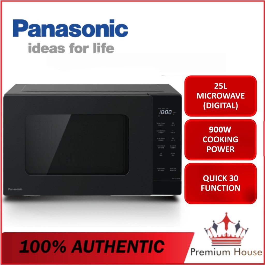 Panasonic 25L Solo Microwave Oven | NN-SM33NBMPQ NN-SM33NB NN-SM33HMMPQ (Ketuhar Gelombang Mikro 微波炉) replace NN-SM33HMM