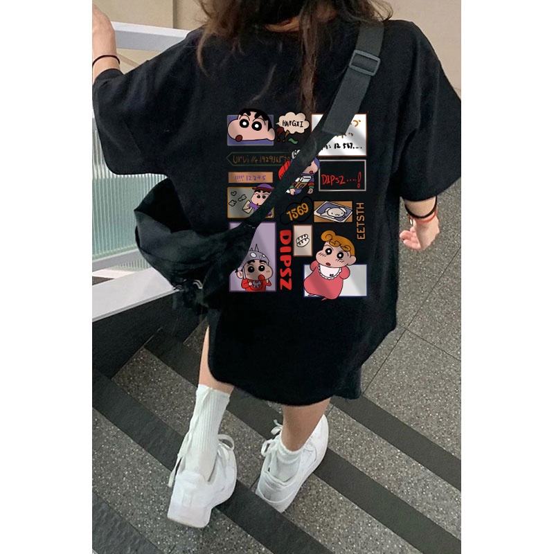 【ReadyStock 100% Cotton 】Short Sleeve Women Plus Size 5XL Tshirt Printed Unisex Tees Loose Korean Style Fashion Oversized Men Graphic Baju Perempuan Murah Tops Woman 宽松t恤短袖上衣女韩版百搭衣服