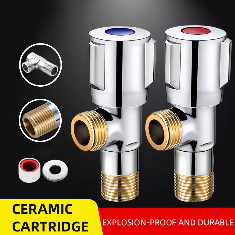 Water Heater Inlet Valve Copper Tooth Angle Thickened Hot And Cold One