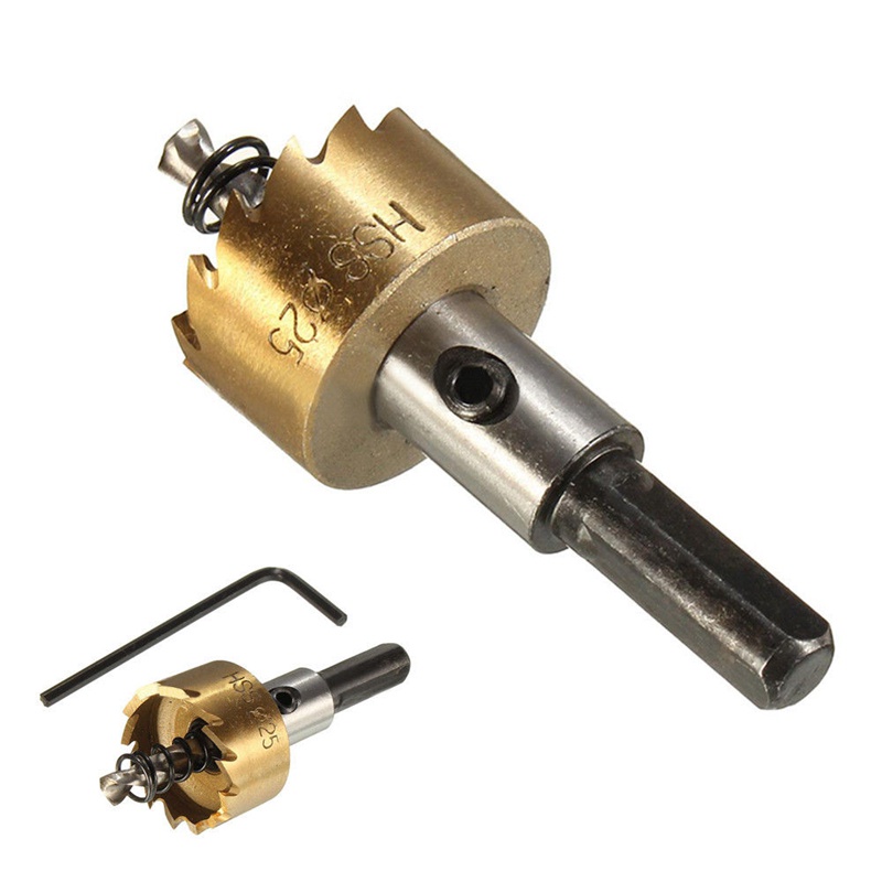 Hardware Craft Krachtige 5Pcs Titanium Carbide Tip HSS Drill Bit Saw Set Metal Wood Drilling Hole Cut Tool 16mm 18.5m... - Image 4