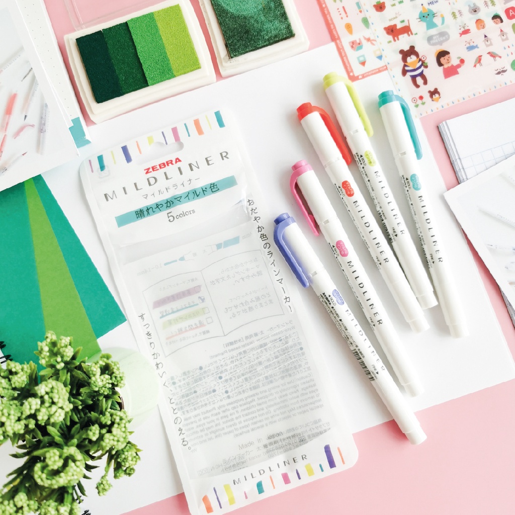 Zebra Mildliner Refresh & Bright Colour Series Highlighter Shopee Malaysia