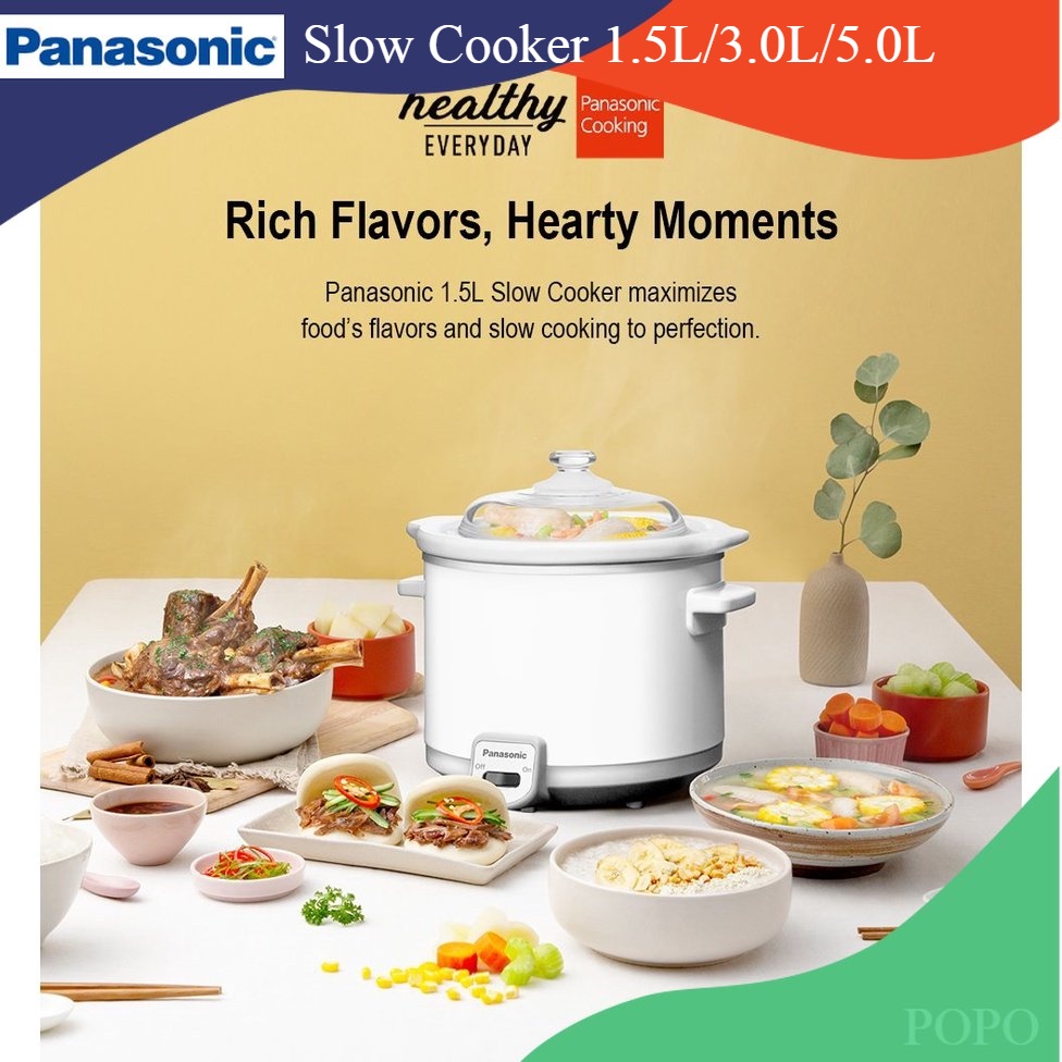 Panasonic Slow Cooker 1.5L/3.0L/5.0L (NF-N15/NF-N30/NF-N50)