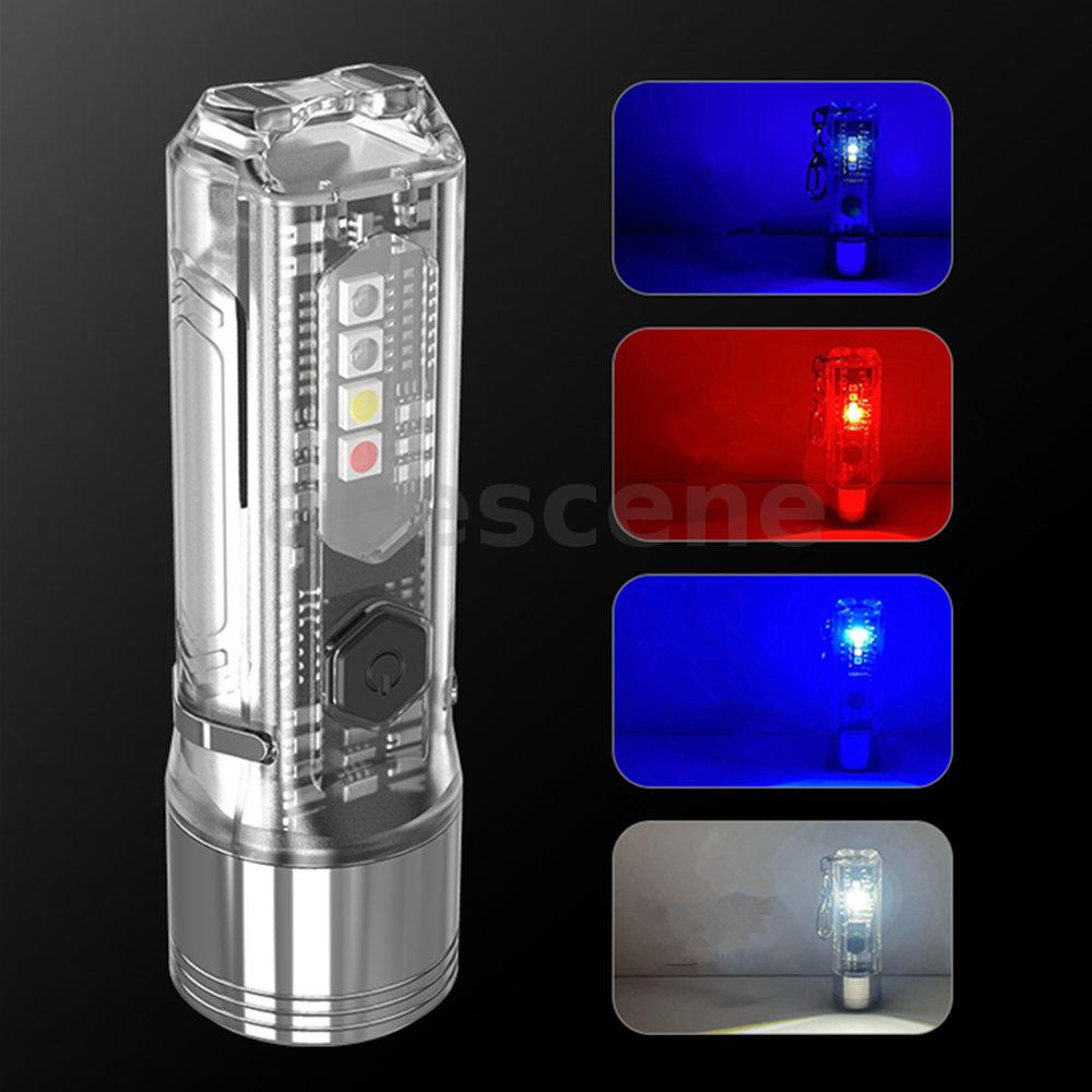 BIKIGHT Mini Keychain Flashlight LED TYPEC Fast Charging Multi
