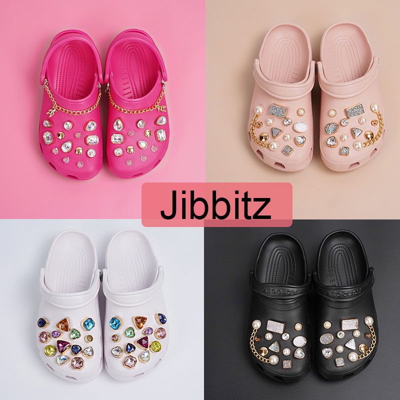 Clogs Gems Crystal Charms diamond Jibbitzs chain Jibbitz Shopee Malaysia