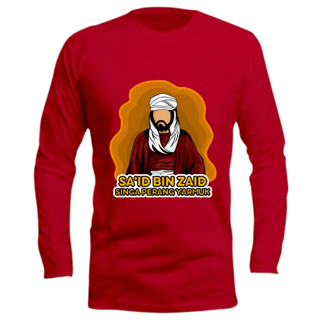 Boys Da'Wah T-SHIRT SA'ID BIN ZAID Children's T-SHIRT Long Sleeve MUSLIM Dress Kids Tops TSHIRT FASHION MUSLIM Clothing Boys T-SHIRT SUPERHERO Character 1 To 13 Years S M L XL XXL Islamic T SHIRT Cbks Islamic CLOTHING KIDS T SHIRT DAKWA