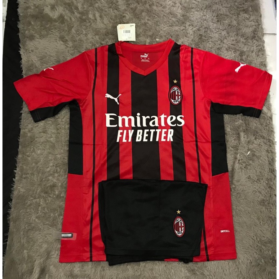 Jersey Bola Ac Milan Home Garde Ori Import Shopee Malaysia