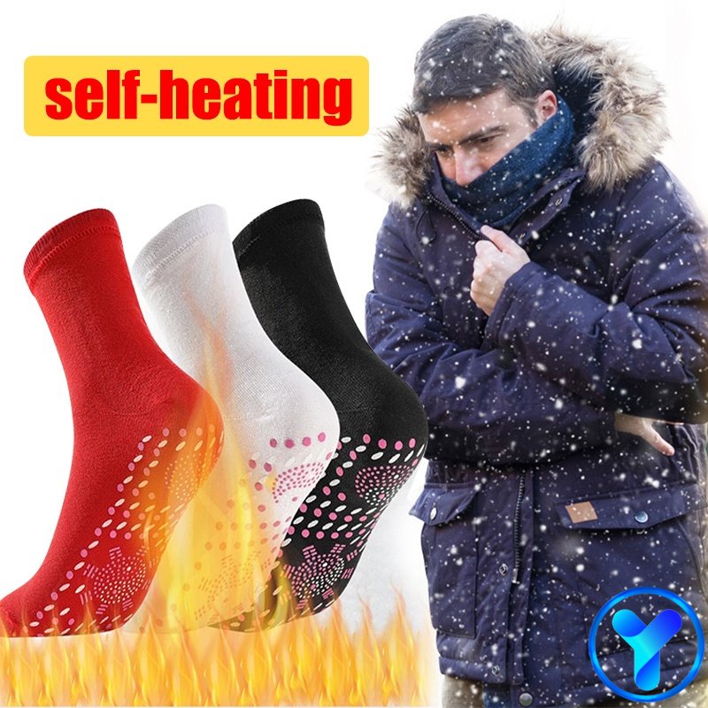 YB 1 Pair Winter Self Heating Warm Pain Relief Socks Woman Men Health Care Socks Outdoor Products