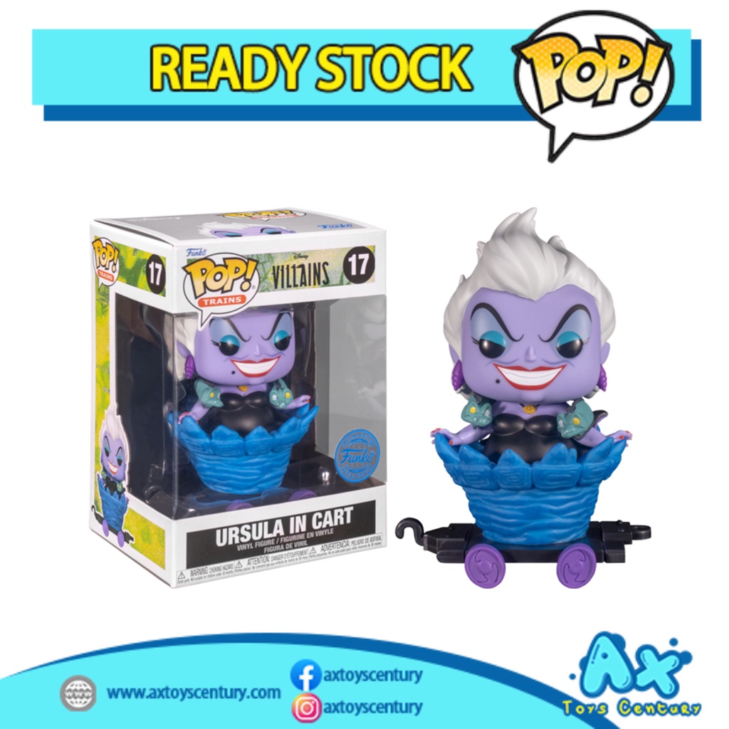 Funko Pop! Disney Villains - Ursula in Cart #17 Special Edition 100% Genuine