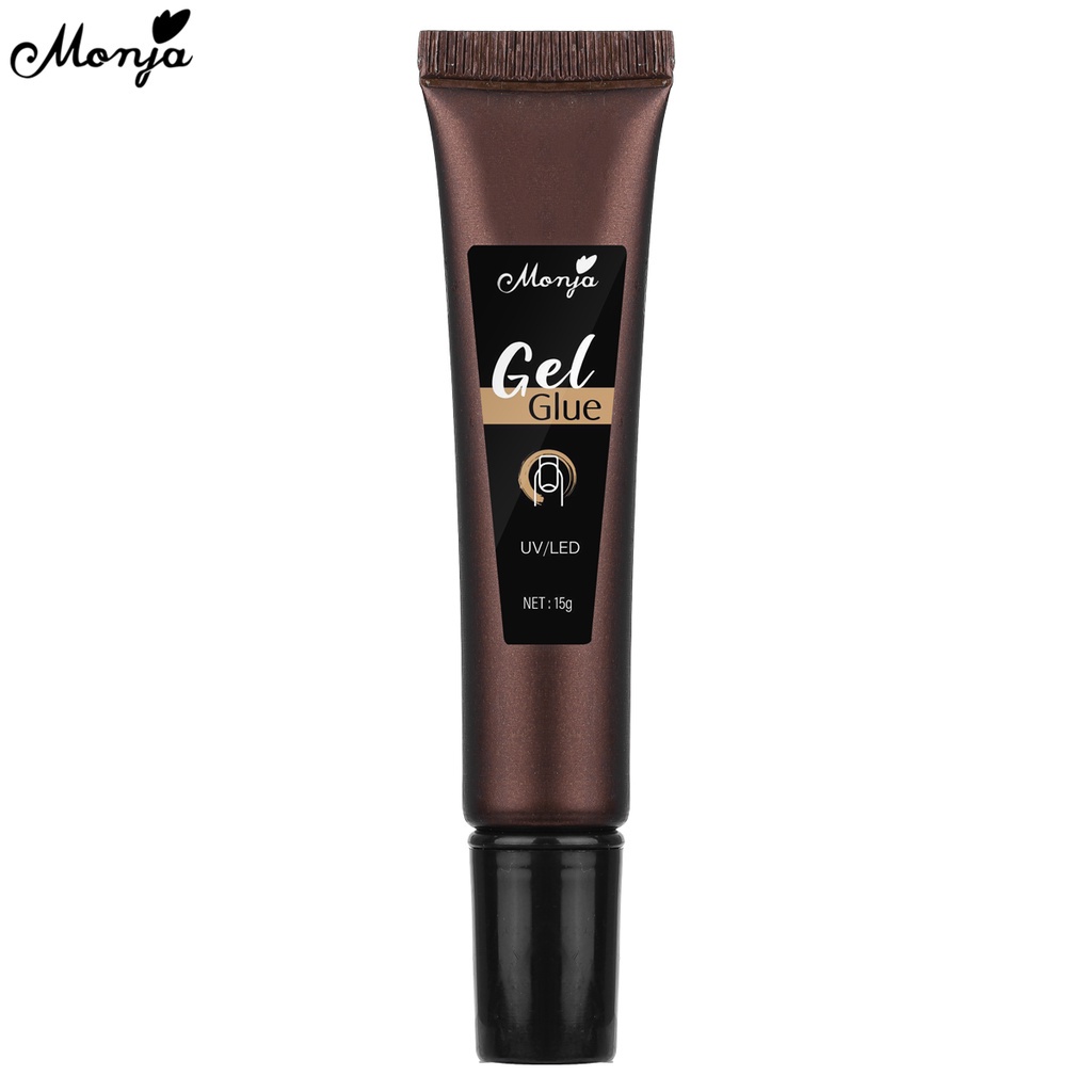 Versatile Multi Monja 15g Nail Art UV Gel Glue Fake Press Tips Extension AdhesiveTransparent Acrylic Fast Drying Salo... - Image 2