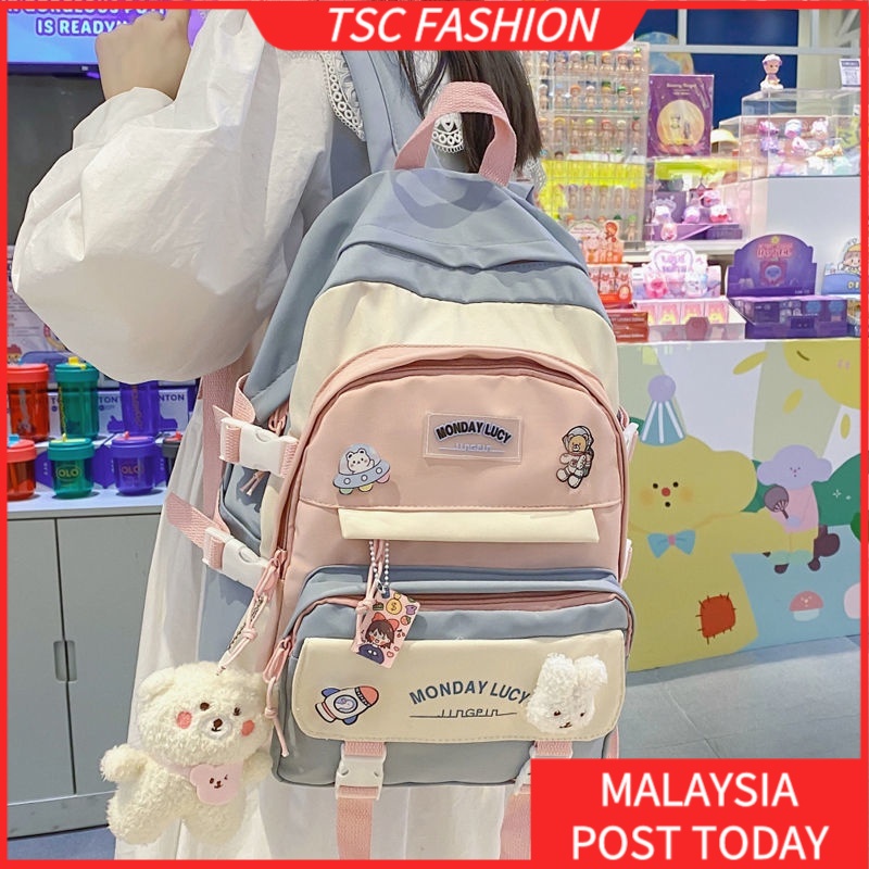 Schoolbag Female Ins Sen Large Capacity High Color Value Durable Junior High School Backpack Small Fresh Senior High School Backpack