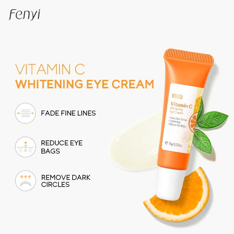 LAIKOU FENYI Vitamin C Whitening Eye Cream Fade Dark Circles Tightening